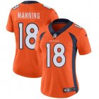 Women Nike Denver Broncos 18 Manning orange Color Rush Limited Jersey