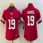 Women Nike 49ers #19 Deebo Samuel red Color Rush Limited Jersey -BD