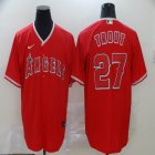 Nike Los Angeles Angels #27 Mike Trout red majestic baseball Jersey