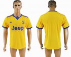 2017-2018 Juventus FC thailand version Yellow soccer jersey away