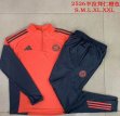 2025-2026 Bayern Munich orange blue soccer uniforms with Long Trousers B2564