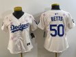 Women 2025 Nike Los Angeles beige fashion majestic baseball jerseys Sakura plate 01