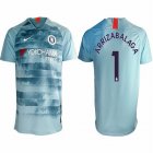 2018-2019 Chelsea thailand version #1 ARRIZABALAGA skyblue soccer jersey away