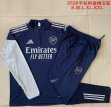 2025-2026 Arsenal club blue soccer uniforms with Long Trousers B25102