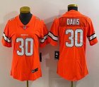 Women Denver Broncos #30 Terrell Davis Nike orange Color Rush Limited Jersey-BD 01