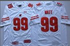 Under Armour Wisconsin Badgers J.J Watt 99 College Football Jersey - White