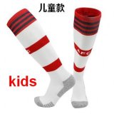 2022 Arsenal Football Club white red kid soccer socks