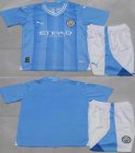 2023-2024 Manchester City club skyblue white soccer jerseys home-GD