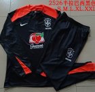 2025-2026 Brazil team black soccer uniforms with Long Trousers B25131