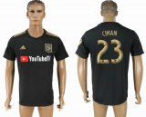 2018-2019 Los Angeles FC thailand version #23 CIMAN black soccer jersey home