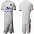 2019-2020 Lyon club white soccer jersey home