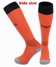 2025-2026 Barcelona Club orange kid soccer socks second away