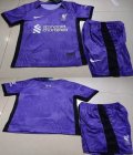 2023-2024 Liverpool club purple kid soccer jerseys