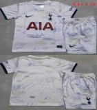 2023-2024 Tottenham Hotspur Club white kid soccer jerseys home