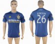2017-2018 Los Angeles Galaxy DONOVAN #26 Thailand version blue soccer jersey away