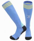 2025-2026 Juventus Club skyblue soccer socks away