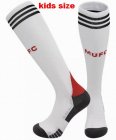 2025-2026 Manchester United Club white kid soccer socks home