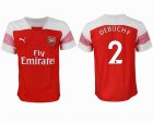 2018-2019 Arsenal thailand version #2 DEBUCHY white red soccer jersey home
