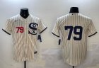 Chicago White Sox #79 Jose Abreu white fashion Baseball Jersey -BD