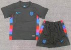 2025-2026 England team black kid soccer jerseys away