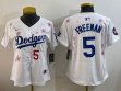 Youth 2025 Nike Los Angeles Dodgers #5 Freddie Freeman white fashion majestic baseball jerseys Sakura plate