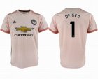 2018-2019 Manchester United Club #1 DE GEA thailand version pink soccer jersey