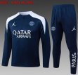 2025-2026 Paris Saint-Germain club navy soccer uniforms with Long Trousers B2597