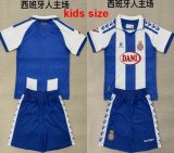 2025-2026 Spain team blue white kid soccer jerseys home