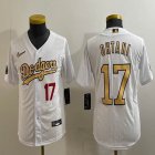 Youth MLB All-Star Nike Los Angeles Dodgers #17 Shohei Ohtani white majestic baseball jerseys-BD 03