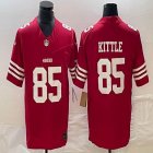 Nike 49ers #85 George Kittle red Color Rush Limited Jersey -BD 03