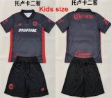 2025-2026 Toluca club black kid soccer jerseys second away
