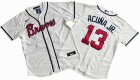 Atlanta Braves 13# Ronald Acuna Jr. Nike Cream Home Replica Player Name Jersey