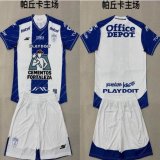 2025-2026 Pachuca club white blue soccer uniforms home
