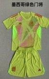 2024 Mexico team green goalkeeper soccer jerseys
